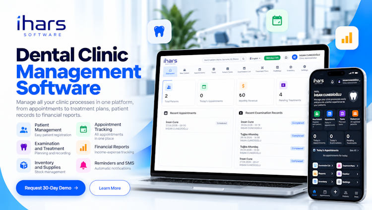 IHARS DENTAL on desktop, tablet and mobile